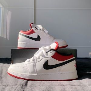 Air Jordan 1 Low “White Gym Red” GS